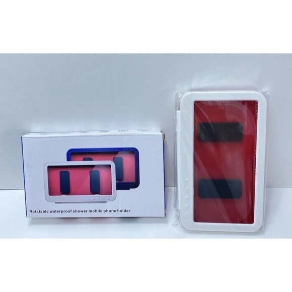 Bathroom Shower Phone Holder, New Waterproof Wall mounted Phone Box, White, iPh - Picture 4 of 10